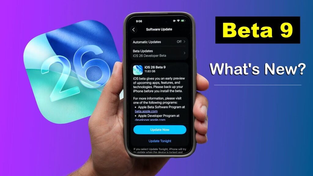iOS 26 Beta 9 Update